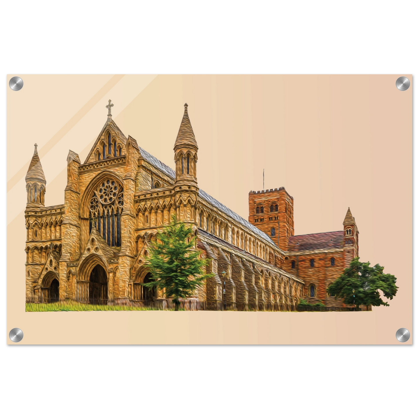 St Albans Cathedral Acrylic Print – 40 × 60 cm (16 × 24 in)
