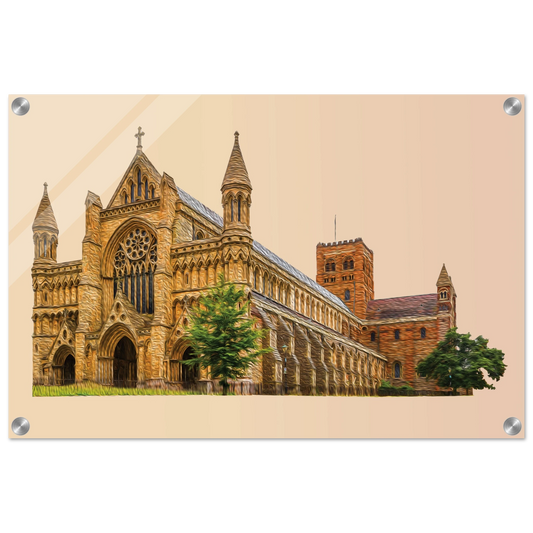 St Albans Cathedral Acrylic Print – 40 × 60 cm (16 × 24 in)